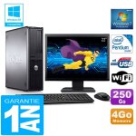 Pc dell 780 dt intel e5300 ram 4go disque 250 go wifi w7 ecran 22