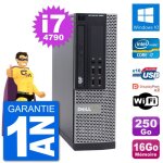 Pc dell 9020 sff intel core i7 - 4790 ram 16go disque dur 250go windows 10 wifi Pc dell 9020 sff intel core i7 - 4790 ram 16go disque dur 250go windows 10 wifi