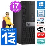 Pc dell optiplex 5050 sff intel i7 - 6700 ram 32go disque 2to hdmi windows 10 wifi