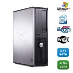 Pc dell optiplex 760 dt intel core 2 duo e8400 3ghz 4go ddr2 2 to wifi xp pro