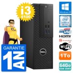 Pc dell precision t3420 sff i3 - 6100 ram 64go disque 1to hdmi windows 10 wifi Pc dell precision t3420 sff i3 - 6100 ram 64go disque 1to hdmi windows 10 wifi