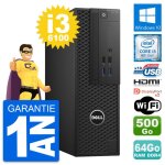 Pc dell precision t3420 sff i3 - 6100 ram 64go disque 500go hdmi windows 10 wifi Pc dell precision t3420 sff i3 - 6100 ram 64go disque 500go hdmi windows 10 wifi