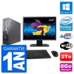 Pc fujitsu e500 dt ecran 22  intel g630 ram 8go disque dur 2to windows 10 wifi