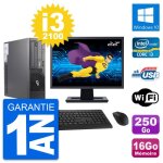 Pc fujitsu e500 dt ecran 22  intel i3 - 2100 ram 16go disque 250go windows 10 wifi