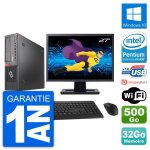 Pc fujitsu e920 dt ecran 27  intel g3220 ram 32go disque 500go windows 10 wifi