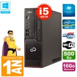 Pc fujitsu esprimo c720 sff core i5 - 4570 16go 500go graveur dvd wifi w7