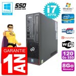 Pc fujitsu esprimo c720 sff i7 - 4770 ram 8go ssd 120go graveur dvd wifi w7