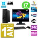 Pc fujitsu esprimo e500 e85 + dt ecran 22  i7 - 2600 ram 8go ssd 120go dvd wifi w7