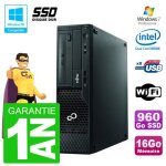 Pc fujitsu esprimo e500 e85 + dt g640 ram 16go ssd 960go dvd wifi w7