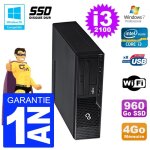 Pc fujitsu esprimo e500 e85 + dt i3 - 2100 ram 4go ssd 960go dvd wifi w7