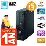 Pc fujitsu esprimo e500 e85 + dt i5 - 2400 ram 4go ssd 960go dvd wifi w7