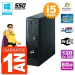 Pc fujitsu esprimo e500 e85 + dt i5 - 2400 ram 8go ssd 120go dvd wifi w7