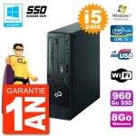 Pc fujitsu esprimo e500 e85 + dt i5 - 2400 ram 8go ssd 960go dvd wifi w7 Pc fujitsu esprimo e500 e85 + dt i5 - 2400 ram 8go ssd 960go dvd wifi w7