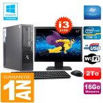 Pc fujitsu esprimo e500 e85 + sff core i3 - 2100 16go disque 2 to wifi w7 ecran 22