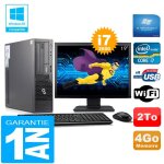 Pc fujitsu esprimo e500 e85 + sff core i7 - 2600 4go disque 2 to wifi w7 ecran 19