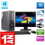 Pc fujitsu esprimo e500 e85 + sff g640 ram 8go disque 500go wifi w7 ecran 22