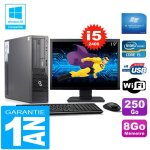 Pc fujitsu esprimo e500 e85 + sff i5 - 2400 ram 8go disque 250go wifi w7 ecran 19