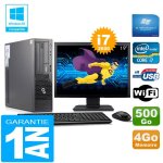 Pc fujitsu esprimo e500 e85 + sff i7 - 2600 ram 4go disque 500go wifi w7 ecran 19