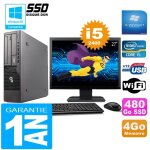 Pc fujitsu esprimo e700 e90 + sff i5 - 2400 4go disque 480 go ssd wifi w7 ecran 27
