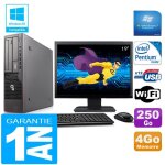 Pc fujitsu esprimo e700 e90 + sff intel g840 4go disque 250 go wifi w7 ecran 19