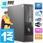 Pc fujitsu esprimo e700 e90 + sff intel g840 ram 4go disque 480 go ssd wifi w7