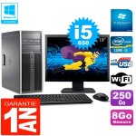 Pc hp 8100 tour ecran 19  core i5 - 650 ram 8go disque 250go graveur dvd wifi w7