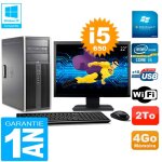 Pc hp 8100 tour ecran 22  core i5 - 650 ram 4go disque 2to graveur dvd wifi w7