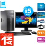 Pc hp 8100 tour ecran 22  core i5 - 650 ram 8go disque 1to graveur dvd wifi w7