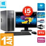 Pc hp 8100 tour ecran 27  core i5 - 650 ram 16go disque 2to graveur dvd wifi w7