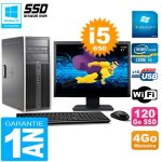 Pc hp 8100 tour ecran 27  core i5 - 650 ram 4go ssd 120go graveur dvd wifi w7