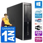 Pc hp 8300 elite sff intel g630 ram 16go disque dur 250go windows 10 wifi
