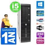 Pc hp 8300 elite sff intel i5 - 2400 ram 16go disque dur 250go windows 10 wifi