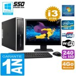 Pc hp compaq 8300 sff core i3 - 2120 ram 4go disque 240 go ssd wifi w7 ecran 27