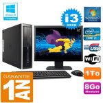 Pc hp compaq 8300 sff core i3 - 3220 ram 8go disque 1 to wifi w7 ecran 22