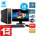 Pc hp compaq 8300 sff core i5 - 2400 ram 4go disque 2 to wifi w7 ecran 27