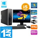 Pc hp compaq 8300 sff core i5 - 2400 ram 8go disque 1 to wifi w7 ecran 27
