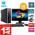Pc hp compaq 8300 sff core i5 - 3470 ram 16go disque 2 to wifi w7 ecran 19