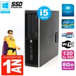 Pc hp compaq 8300 sff core i5 - 3470 ram 8go disque 120 go ssd graveur dvd wifi w7