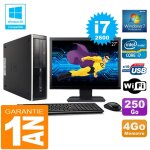 Pc hp compaq 8300 sff core i7 - 2600 ram 4go disque 250 go wifi w7 ecran 27