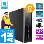 Pc hp compaq 8300 sff core i7 - 2600 ram 8go disque 250 go graveur dvd wifi w7
