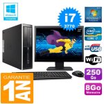 Pc hp compaq 8300 sff core i7 - 3770 ram 8go disque 250 go wifi w7 ecran 22