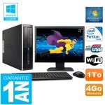 Pc hp compaq 8300 sff intel g850 ram 4go disque 1 to wifi w7 ecran 22