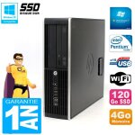 Pc hp compaq 8300 sff intel g850 ram 4go disque 120 go ssd graveur dvd wifi w7