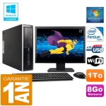 Pc hp compaq 8300 sff intel g850 ram 8go disque 1 to wifi w7 ecran 22