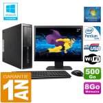 Pc hp compaq 8300 sff intel g850 ram 8go disque 500 go wifi w7 ecran 27