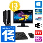 Pc hp pro 3300 sff ecran 22 core i3 - 2120 ram 8go disque dur 2to windows 10 wifi Pc hp pro 3300 sff ecran 22 core i3 - 2120 ram 8go disque dur 2to windows 10 wifi