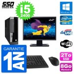 Pc hp pro 3300 sff ecran 22 intel core i5 - 2400 ram 8go ssd 2to windows 10 wifi Pc hp pro 3300 sff ecran 22 intel core i5 - 2400 ram 8go ssd 2to windows 10 wifi