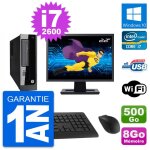 Pc hp pro 3300 sff ecran 22 intel i7 - 2600 ram 8go disque 500go windows 10 wifi Pc hp pro 3300 sff ecran 22 intel i7 - 2600 ram 8go disque 500go windows 10 wifi