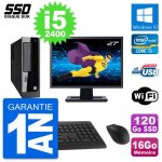 Pc hp pro 3300 sff ecran 27 intel i5 - 2400 ram 16go ssd 120go windows 10 wifi Pc hp pro 3300 sff ecran 27 intel i5 - 2400 ram 16go ssd 120go windows 10 wifi
