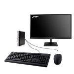 Pc hp prodesk 400 g3 mini ecran 27  intel g4400t ram 16go ssd 240go w11 wifi